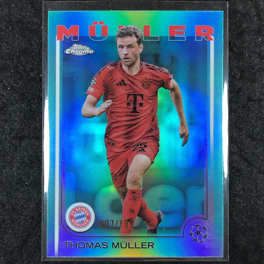 2024-25 Topps Chrome UEFA Club Comp THOMAS MULLER Base Aqua /199 #99