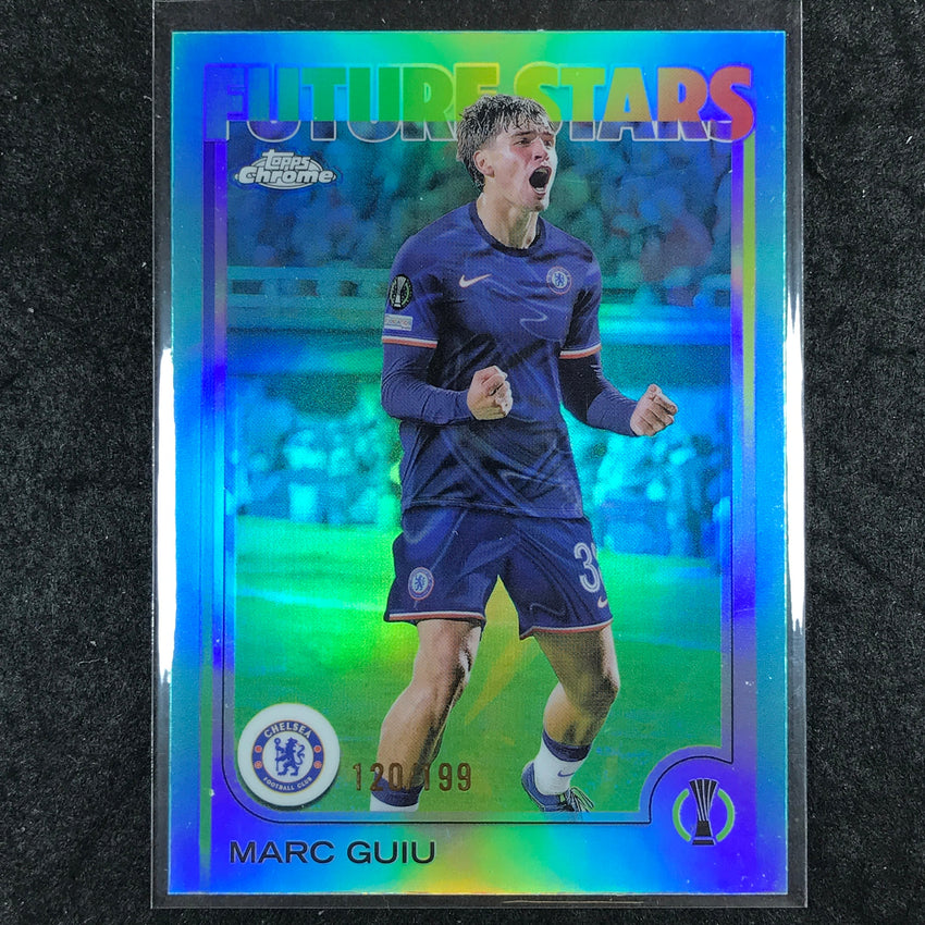 2024-25 Topps Chrome UEFA Club Comp MARC GUIU Future Stars Base Aqua /199 #115