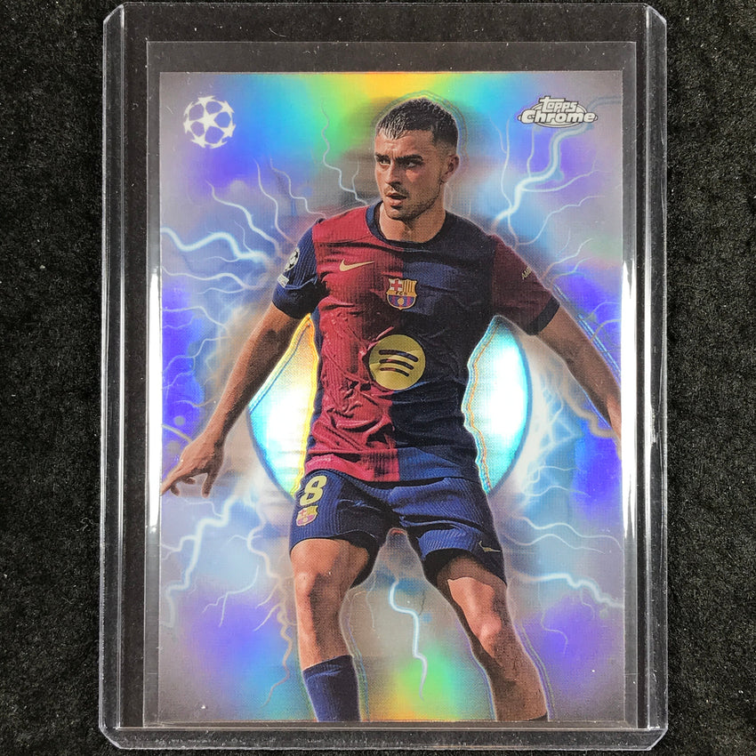 2024-25 Topps Chrome UEFA Club Comp PEDRI Circle of Power High Voltage #4