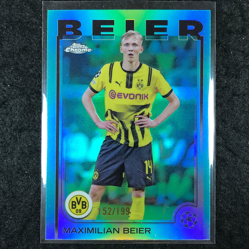 2024-25 Topps Chrome UEFA Club Comp MAXIMILIAN BEIER Base Aqua /199 #159