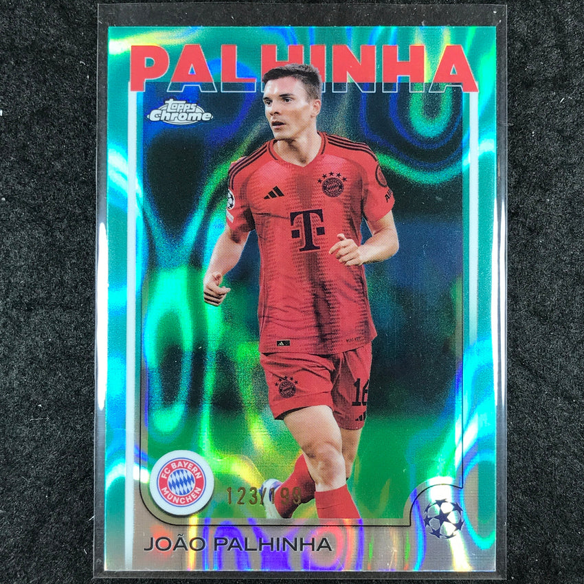 2024-25 Topps Chrome UEFA Club Comp JOAO PALHINHA Base Aqua Lava /199 #98