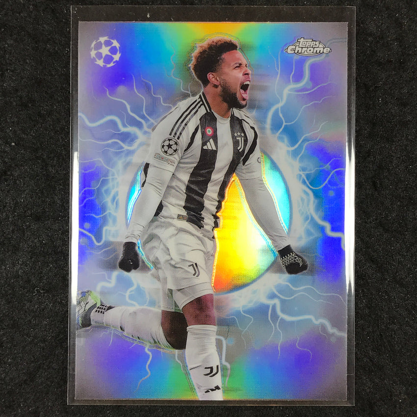 2024-25 Topps Chrome UEFA Club Comp WESTON MCKENNIE Circle Power High Voltage #9
