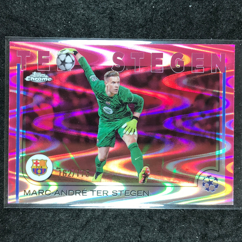 2024-25 Topps Chrome UEFA Club Comp MARC-ANDRE TER STEGEN Neon Pink /175 #153