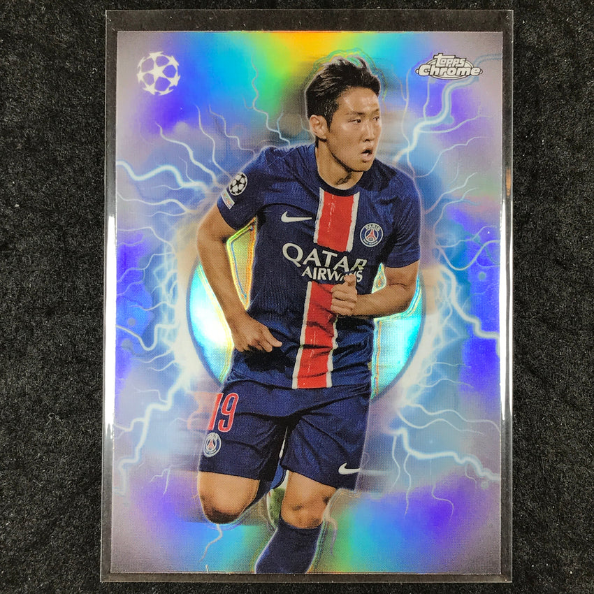 2024-25 Topps Chrome UEFA Club Comp KANG-IN LEE Circle of Power High Voltage #15