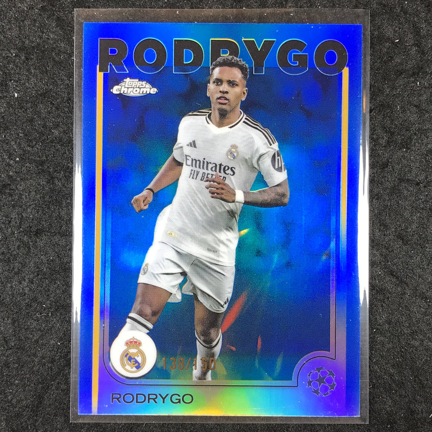 2024-25 Topps Chrome UEFA Club Comp RODRYGO Base Blue /150 #48