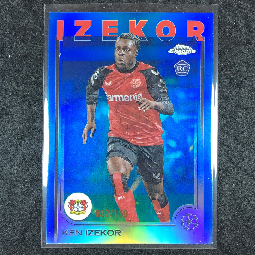 2024-25 Topps Chrome UEFA Club Comp KEN IZEKOR Rookie Base Blue /150 #75