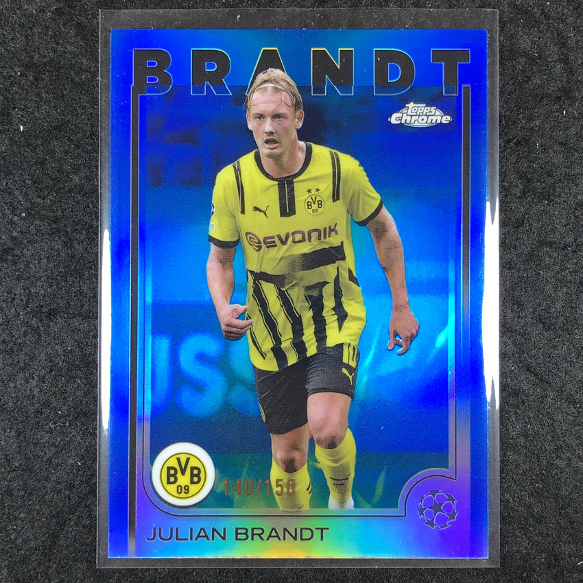 2024-25 Topps Chrome UEFA Club Comp JULIAN BRANDT Base Blue /150 #90