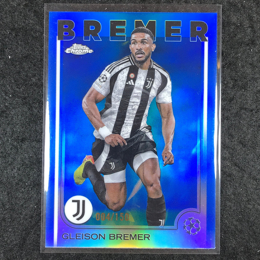 2024-25 Topps Chrome UEFA Club Comp GLEISON BREMER Base Blue /150 #107