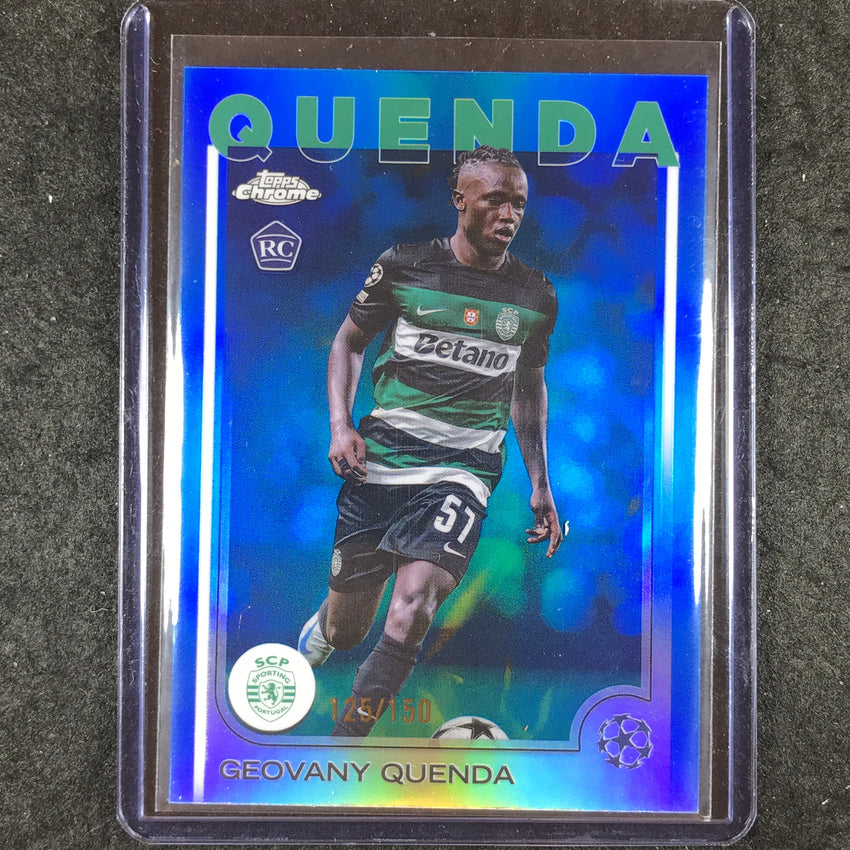 2024-25 Topps Chrome UEFA Club Comp GEOVANY QUENDA Rookie Base Blue /150 #108