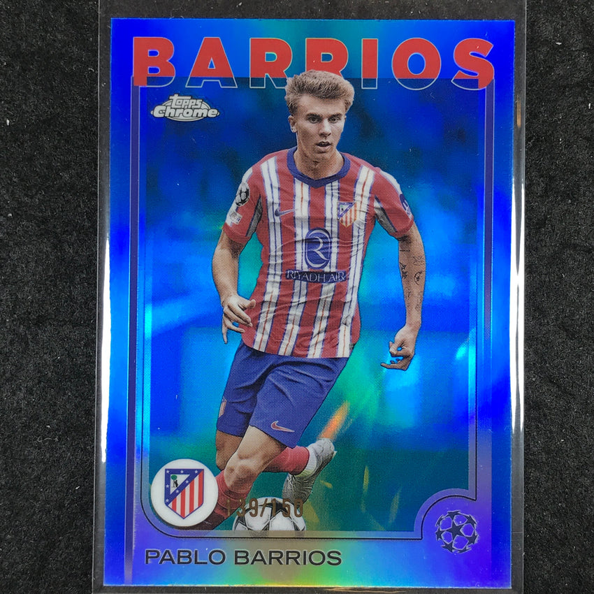 2024-25 Topps Chrome UEFA Club Comp PABLO BARRIOS Base Blue /150 #123