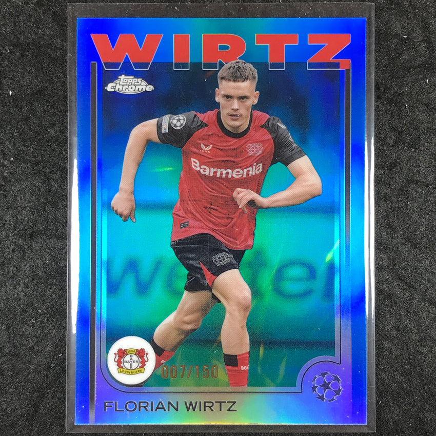 2024-25 Topps Chrome UEFA Club Comp FLORIAN WIRTZ Base Blue /150 #150