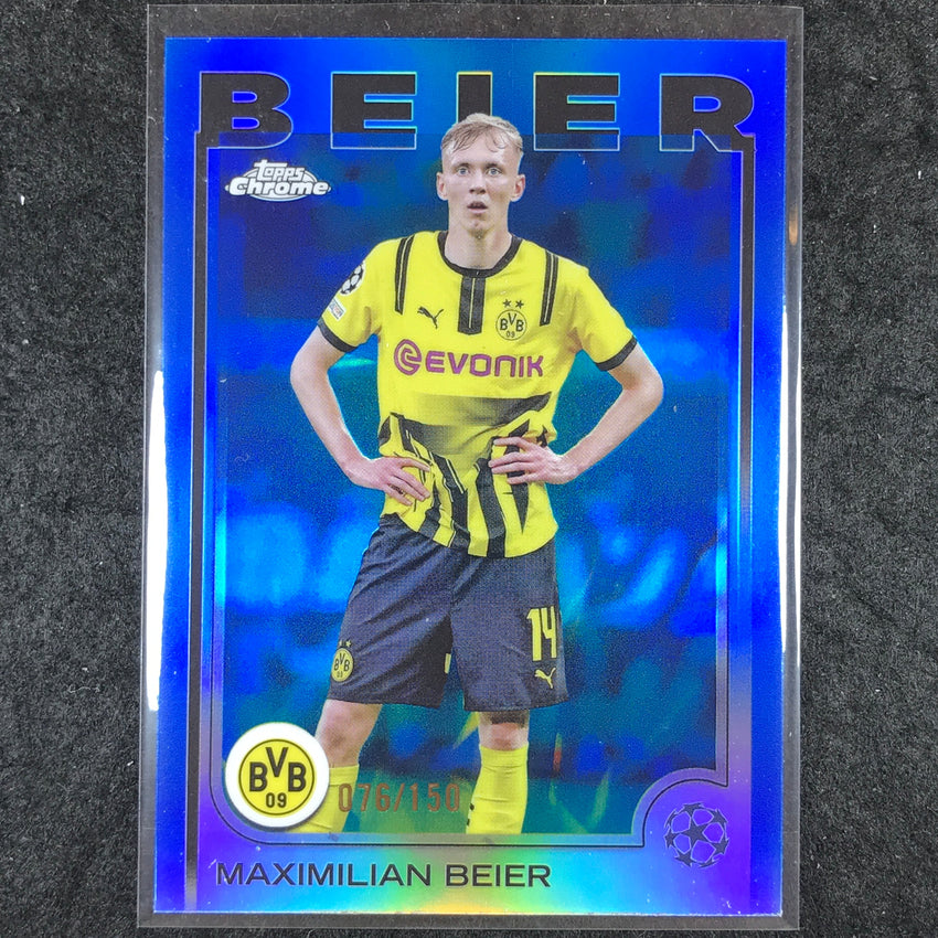 2024-25 Topps Chrome UEFA Club Comp MAXIMILIAN BEIER Base Blue /150 #159