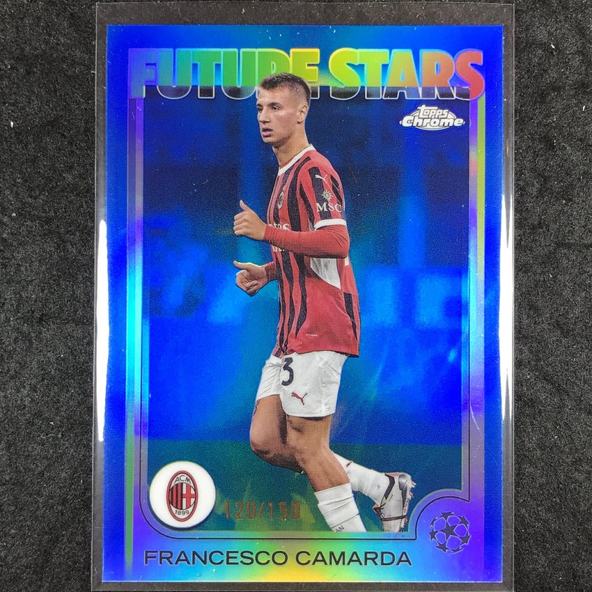 2024-25 Topps Chrome UEFA Club Comp FRANCESCO CAMARDA Future Stars Blue /150