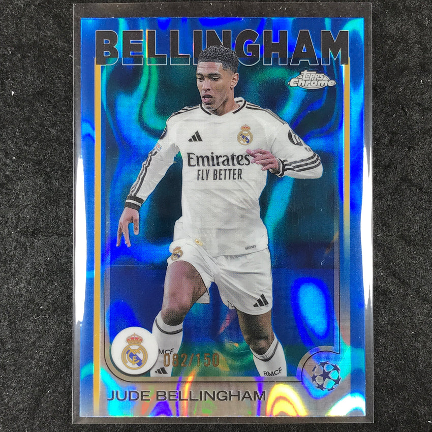 2024-25 Topps Chrome UEFA Club Comp JUDE BELLINGHAM Base Blue Lava /150 #22