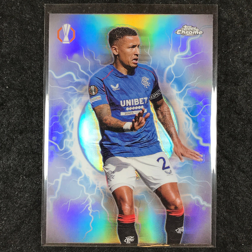 2024-25 Topps Chrome UEFA Club Comp TAVERNIER Circle of Power High Voltage #21