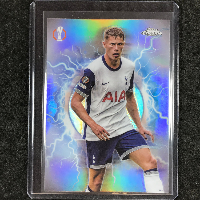 2024-25 Topps Chrome UEFA Club Comp VAN DE VEN Circle of Power High Voltage #25