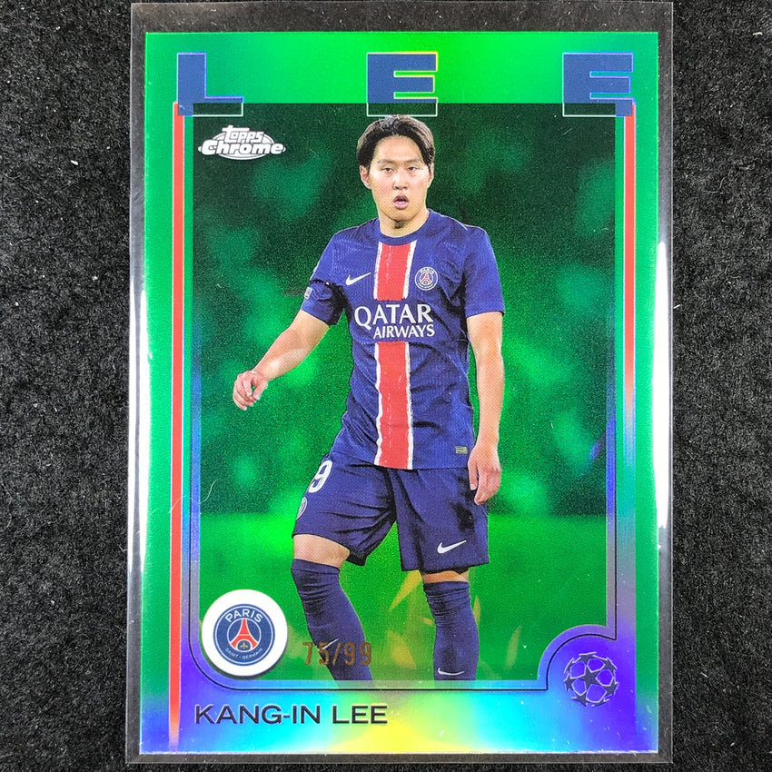 2024-25 Topps Chrome UEFA Club Comp KANG-IN LEE Base Green 75/99 #4