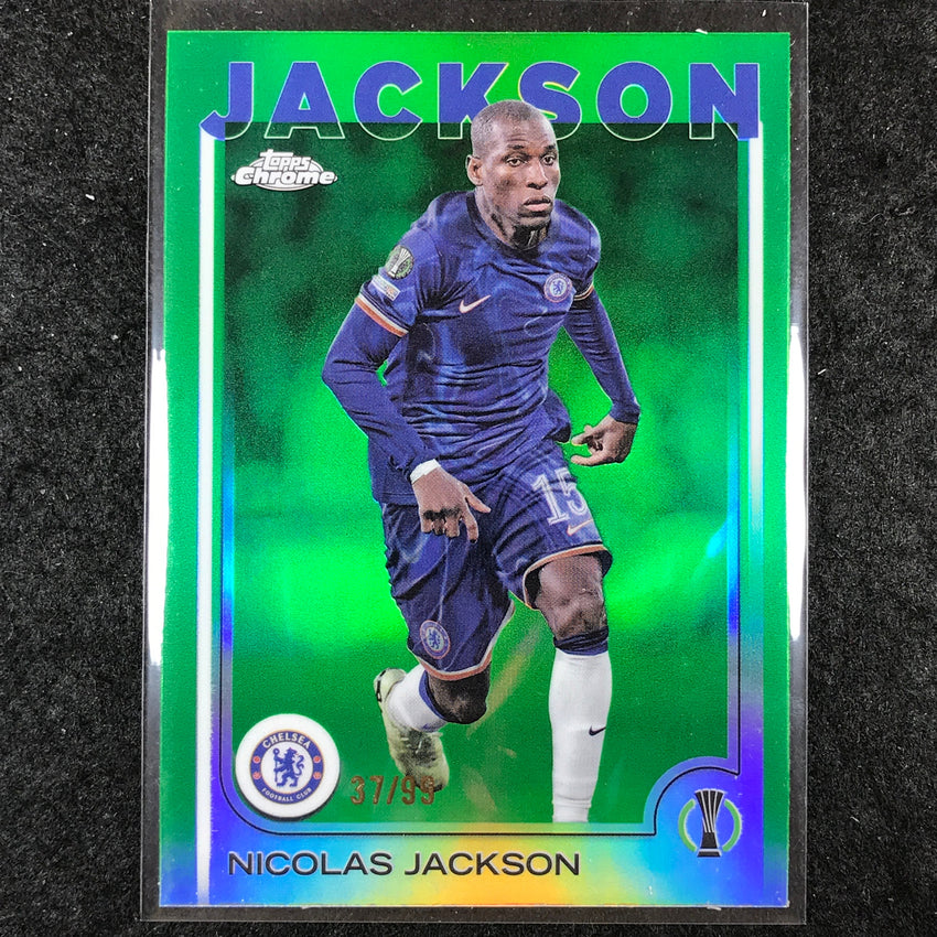 2024-25 Topps Chrome UEFA Club Comp NICOLAS JACKSON Base Green 37/99 #41