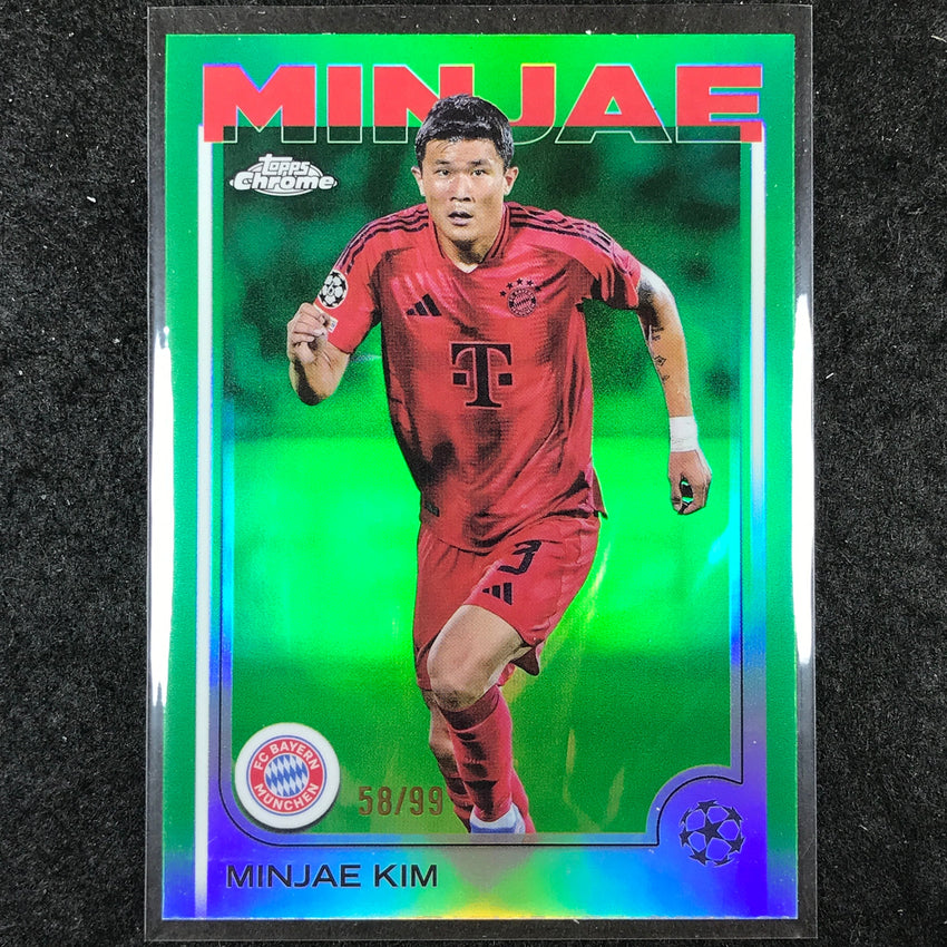 2024-25 Topps Chrome UEFA Club Comp MINJAE KIM Base Green 58/99 #55