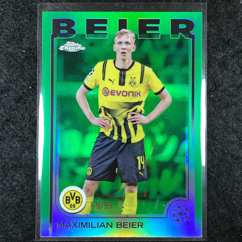 2024-25 Topps Chrome UEFA Club Comp MAXIMILIAN BEIER Base Green 69/99 #159