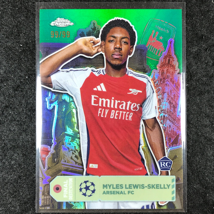 2024-25 Topps Chrome UEFA Club Comp LEWIS-SKELLY Destination Rookie Green 99/99