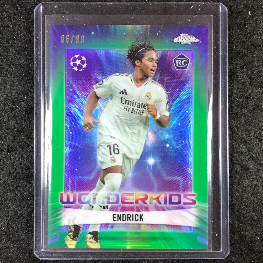 2024-25 Topps Chrome UEFA Club Comp ENDRICK Wonderkids Rookie Green 6/99 #2
