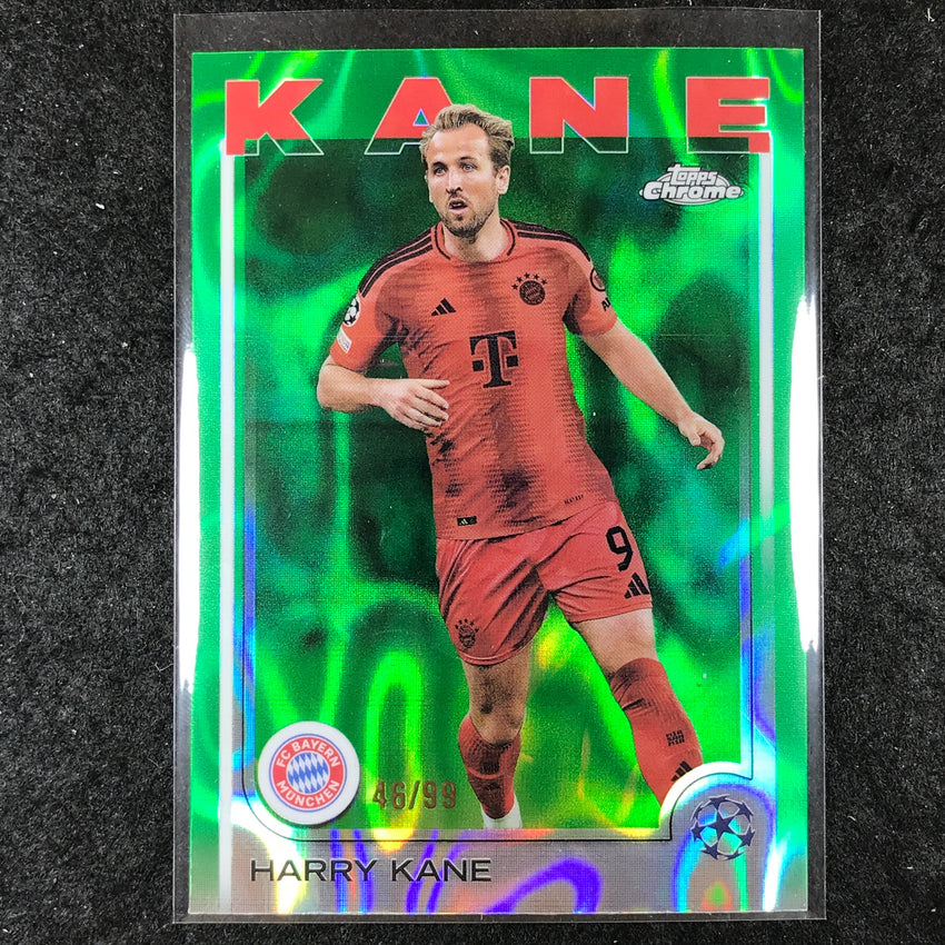 2024-25 Topps Chrome UEFA Club Comp HARRY KANE Base Green Lava 46/99 #10