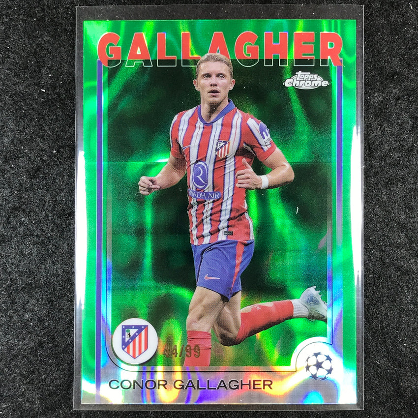 2024-25 Topps Chrome UEFA Club Comp CONOR GALLAGHER Base Green Lava 44/99 #35