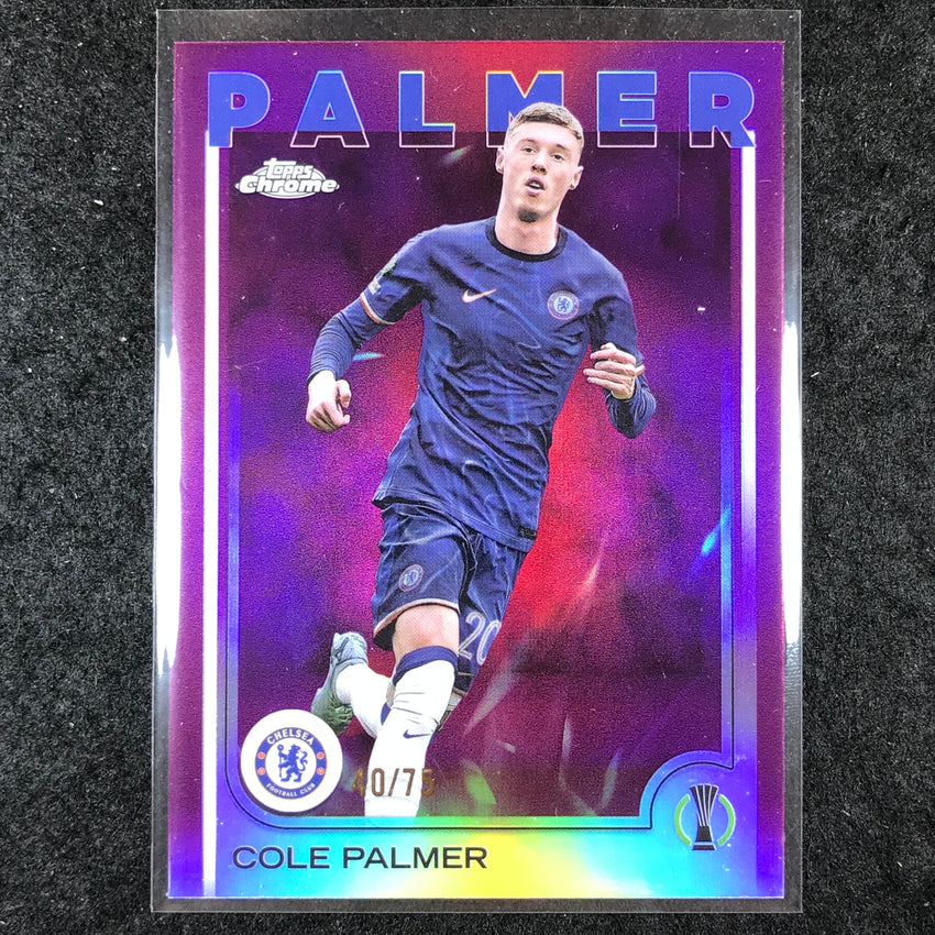 2024-25 Topps Chrome UEFA Club Comp COLE PALMER Base Magenta 40/75 #32