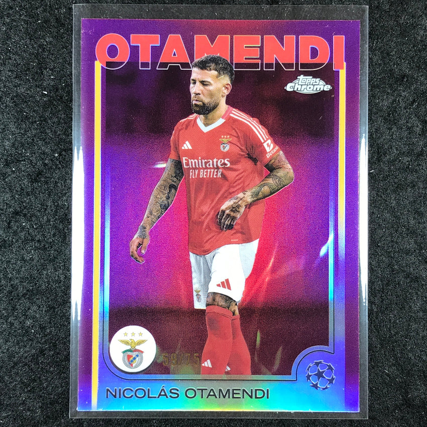 2024-25 Topps Chrome UEFA Club Comp NICOLAS OTAMENDI Base Magenta 59/75 #86