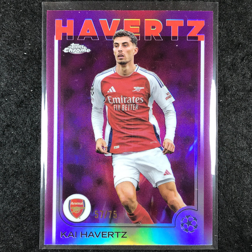 2024-25 Topps Chrome UEFA Club Comp KAI HAVERTZ Base Magenta 57/75 #125