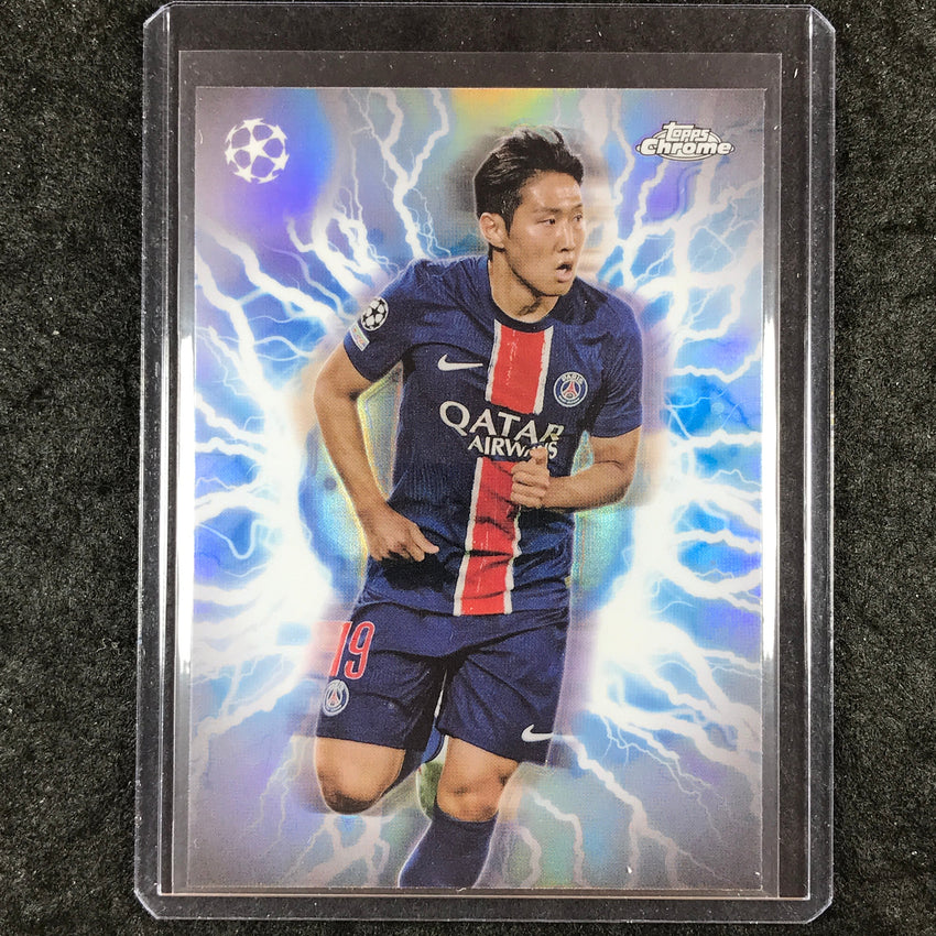 2024-25 Topps Chrome UEFA Club Comp KANG-IN LEE Circle of Power Shockwave #15