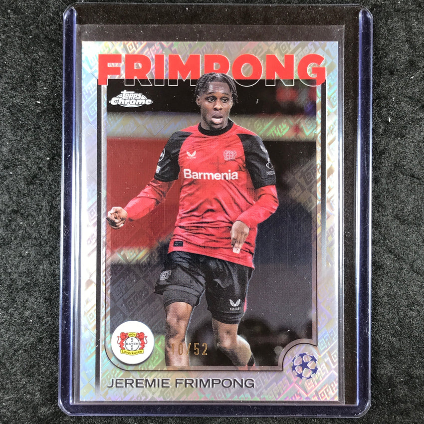2024-25 Topps Chrome UEFA Club Comp JEREMIE FRIMPONG Base Toppsfractor 10/52 #78