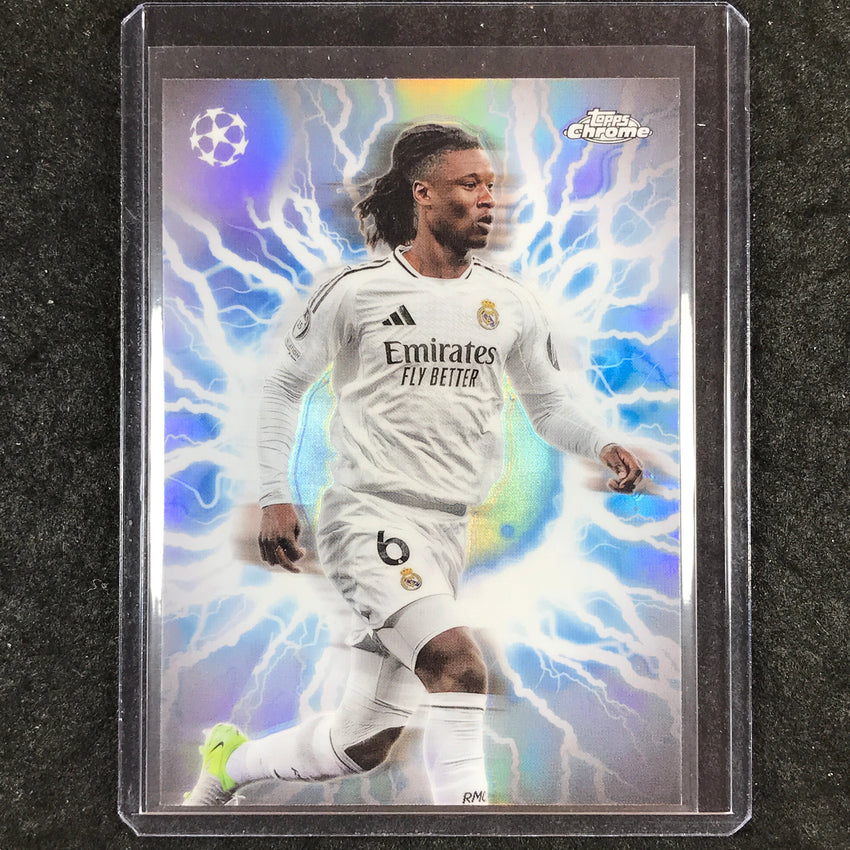 2024-25 Topps Chrome UEFA Club Comp EDUARDO CAMAVINGA Circle Power Shockwave #17