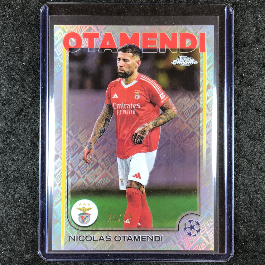 2024-25 Topps Chrome UEFA Club Comp NICOLAS OTAMENDI Base Toppsfractor 29/52 #86
