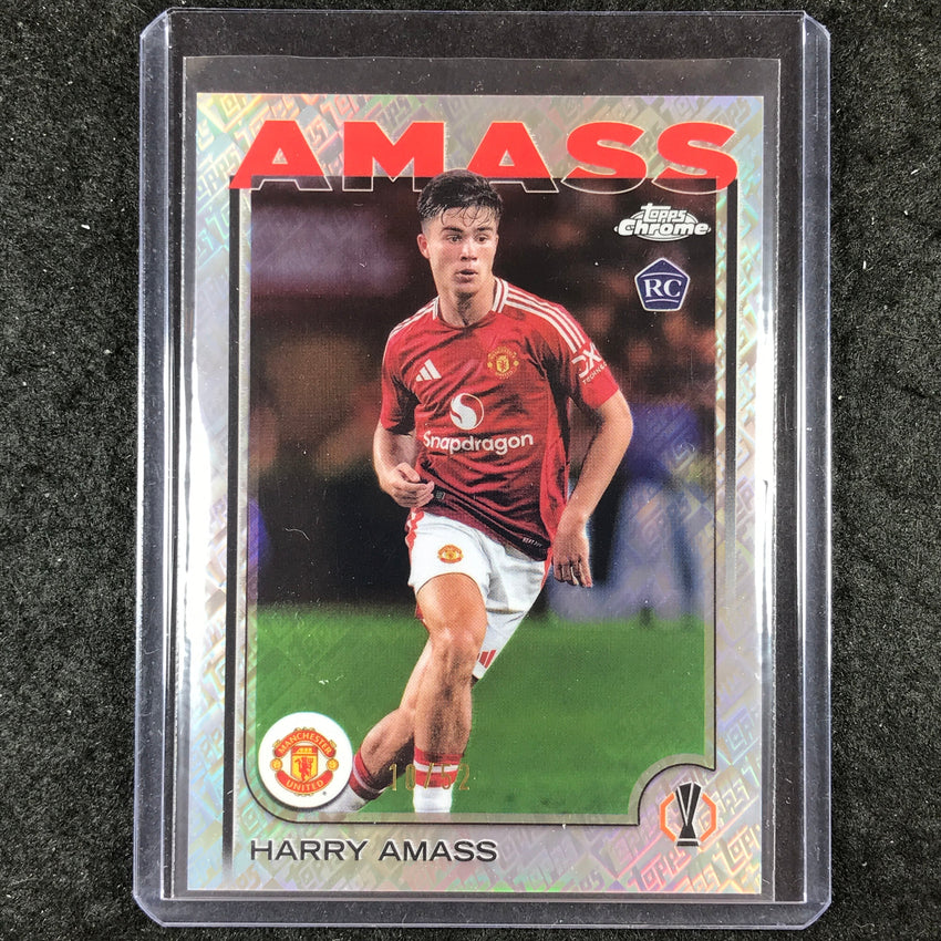 2024-25 Topps Chrome UEFA Club Comp HARRY AMASS Rookie Toppsfractor 10/52 #179