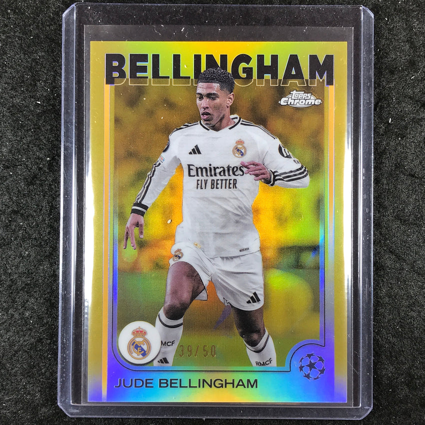 2024-25 Topps Chrome UEFA Club Comp JUDE BELLINGHAM Base Gold 39/50 #22