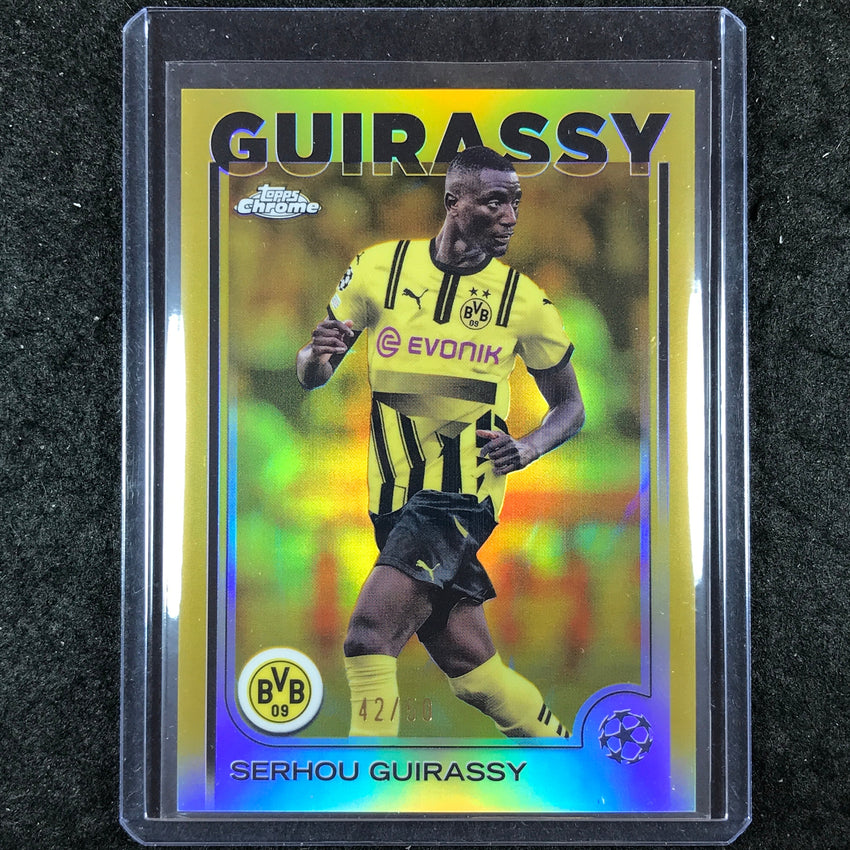 2024-25 Topps Chrome UEFA Club Comp SERHOU GUIRASSY Base Gold 42/50 #51