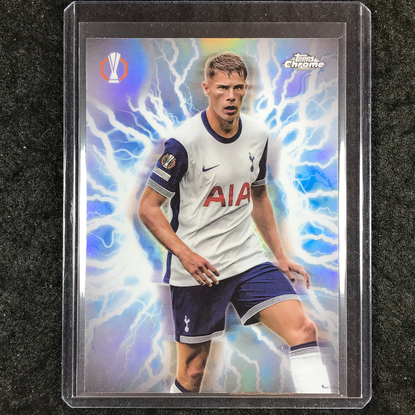 2024-25 Topps Chrome UEFA Club Comp MICKY VAN DE VEN Circle Power Shockwave #25