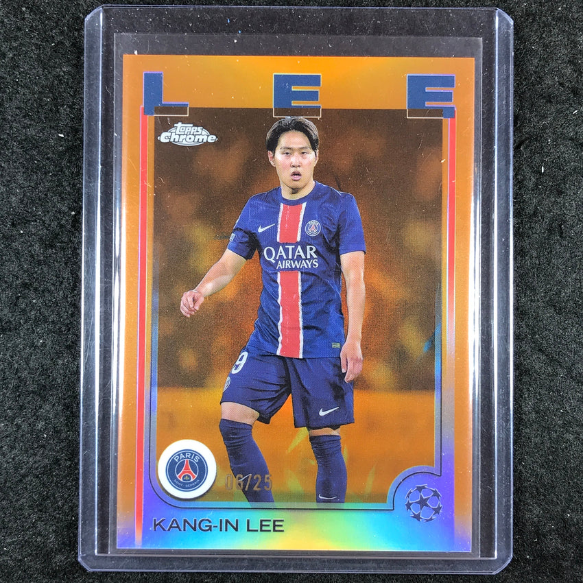 2024-25 Topps Chrome UEFA Club Comp KANG-IN LEE Base Orange 6/25 #4