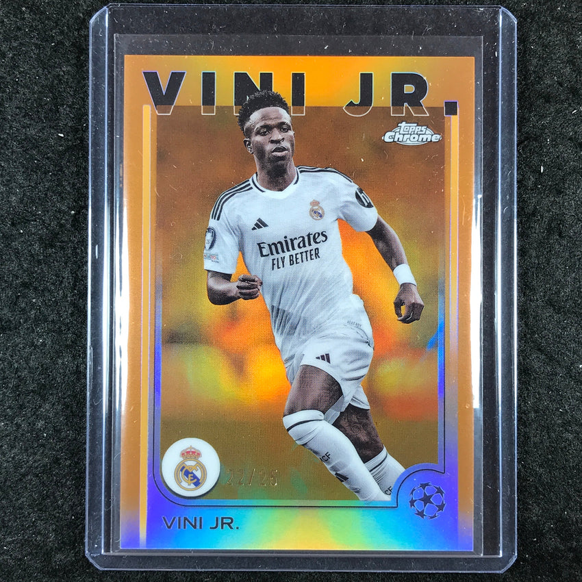 2024-25 Topps Chrome UEFA Club Comp VINI JR. Base Orange 22/25 #7