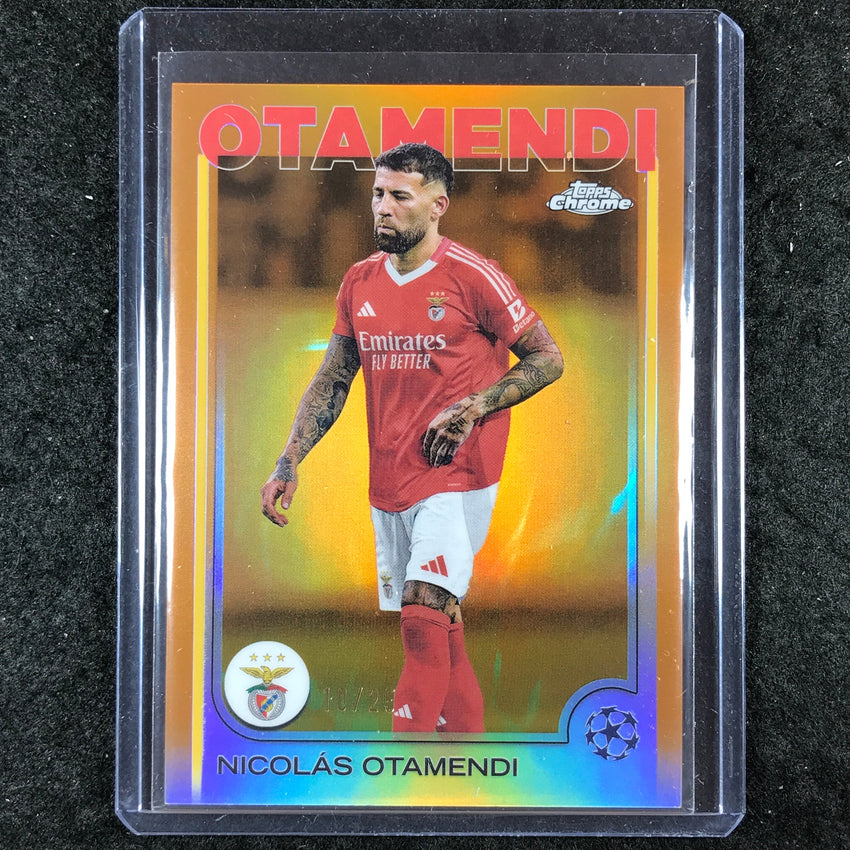2024-25 Topps Chrome UEFA Club Comp NICOLAS OTAMENDI Base Orange 10/25 #86