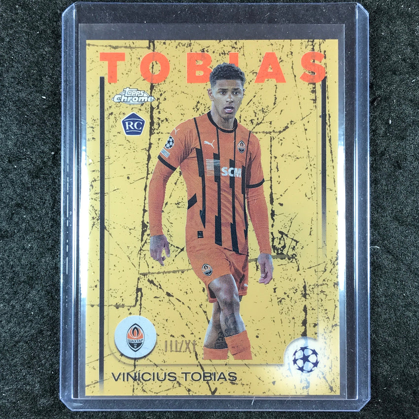 2024-25 Topps Chrome UEFA Club Comp VINICIUS TOBIAS Rookie Base XI III/XI #167
