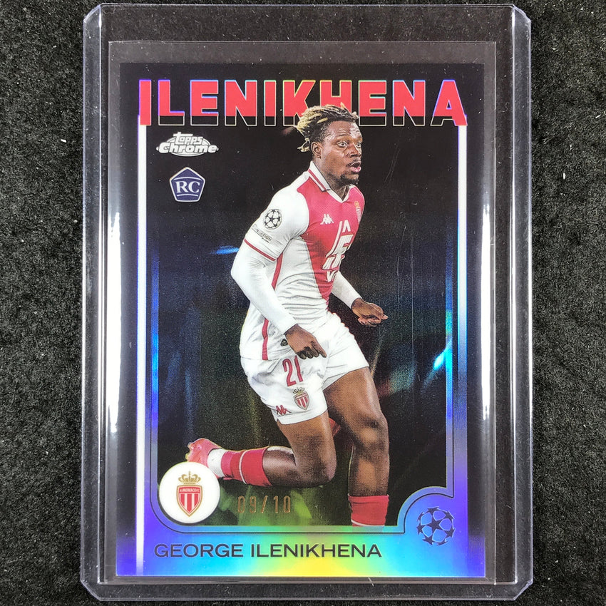 2024-25 Topps Chrome UEFA Club Comp GEORGE ILENIKHENA Rookie Black 9/10 #185