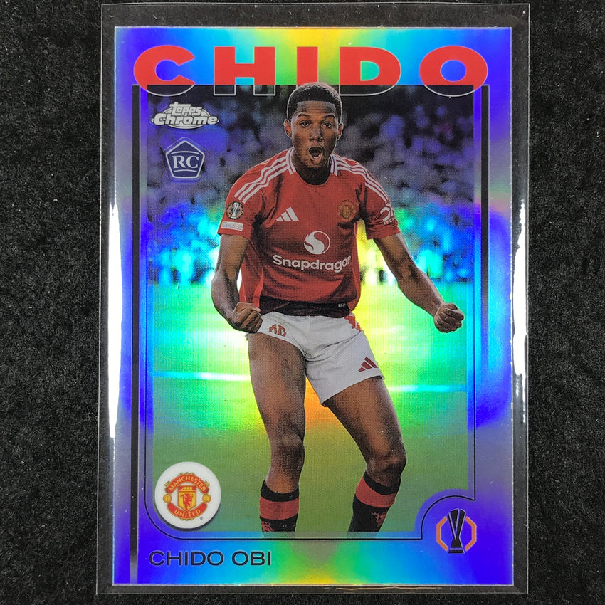 2024-25 Topps Chrome UEFA Club Comp CHIDO OBI Base Rookie Refractor #14