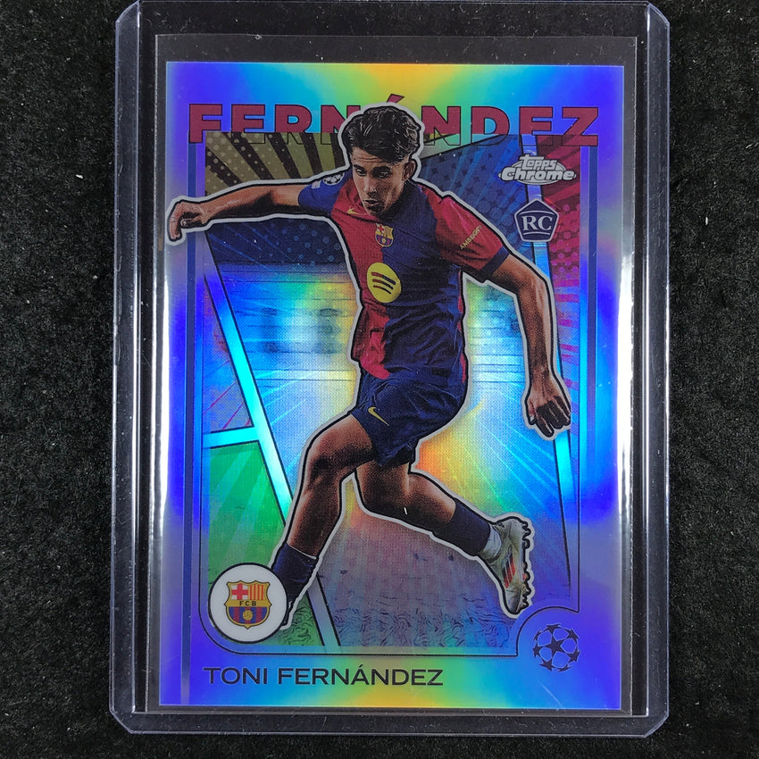 2024-25 Topps Chrome UEFA Club Comp TONI FERNANDEZ Rookie Hero Variation SSP #85