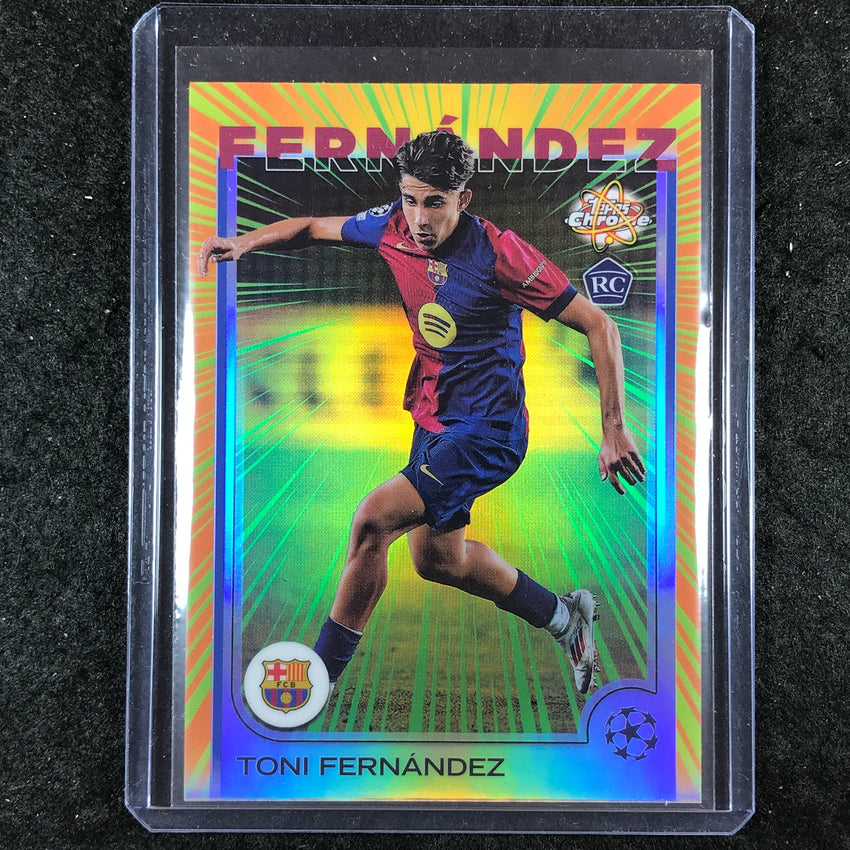 2024-25 Topps Chrome UEFA Club Comp TONI FERNANDEZ Radiating Rookies SSP #4