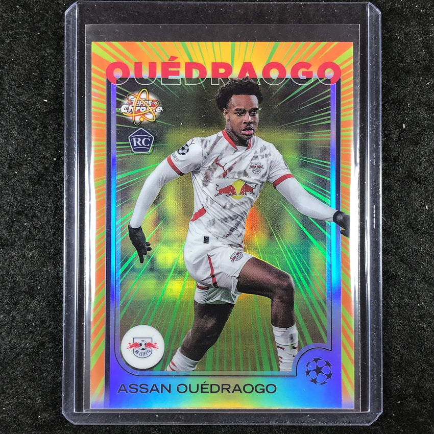 2024-25 Topps Chrome UEFA Club Comp ASSAN OUEDRAOGO Radiating Rookies SSP #8