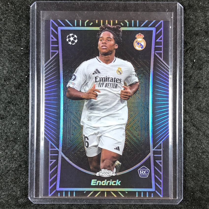 2024-25 Topps Chrome UEFA Club Comp ENDRICK Shadow Etch Rookie SP #9