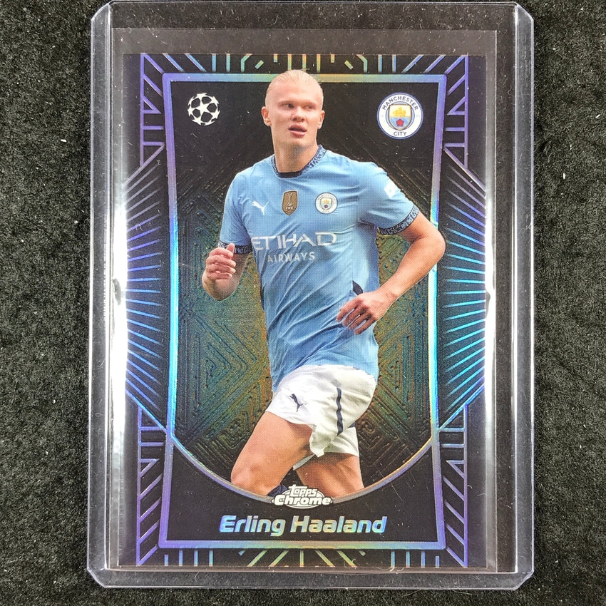 2024-25 Topps Chrome UEFA Club Comp ERLING HAALAND Shadow Etch SP #10